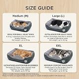 SuperGift Soft & Fluffy Pet Bed Grey Medium Anti-Anxiety Non-Slip view 8