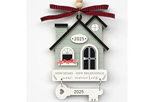 SULEVALT New Home Ornament 2025 - Housewarming Gifts for New Home First House, House Warming Gift for Couple Newhouse Owners Ideas - Home Ornaments for Home - First Home Christmas Ornament 2025