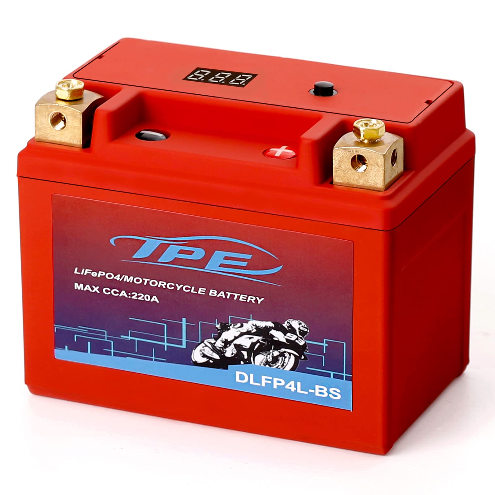 Photo 1 of TPE Lithium Motorcycle Powersport Battery LiFePO4 Engine Start Battery 12.8V 2AH 220CCA with BMS (Smart Battery Management System) 2500-8000 Life Cycles