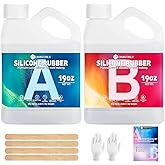 CHANGTIKEJI Silicone Mold Making Kit, 38.8oz 10A Elastic Liquid Silica Gel for Casting Resin molds and Candle & Soap Mold,Fast Cure Translucent Platinum Silicone Rubber