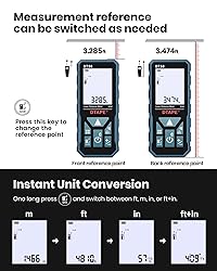 Laser Measure, DTAPE 165 Ft Digital Laser Distance