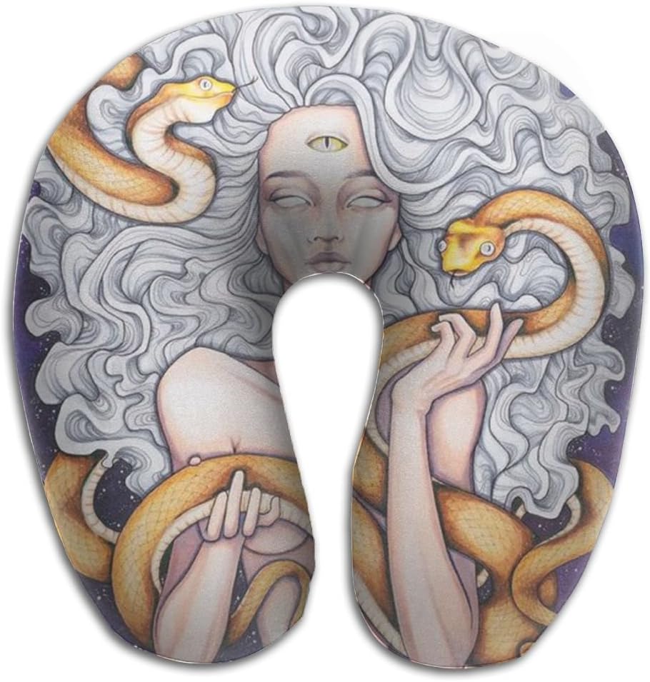Medusa Comfortable Washable Cover Best Neck Pillow Massager Memory Foam U-SHAPE For Flying Boy