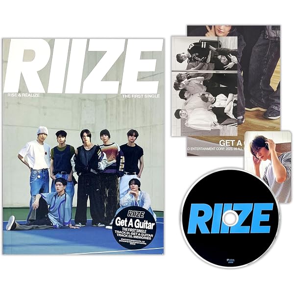 Amazon.com: RIIZE - 1st Single Album Get A Guitar REALIZE Ver. R +