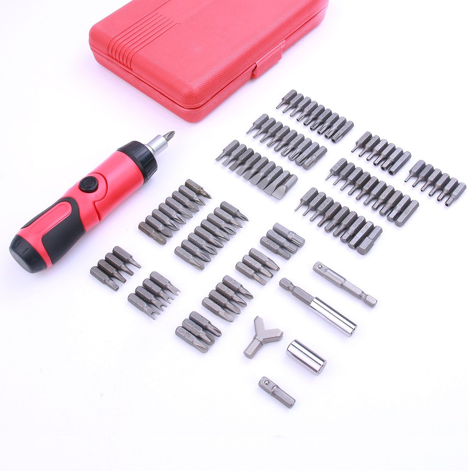 Best Choice 101-Piece All Purpose Security Bit Set with Bonus Ratcheting Screwdriver, Chrome Vanadium Steel, Tamper Proof Design, ANSI Standard - - 