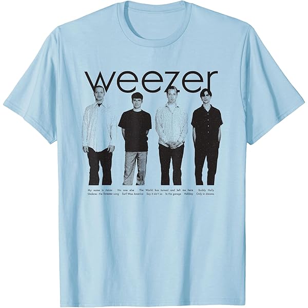 Amazon.com: Weezer - Classic Logo T-Shirt : Clothing, Shoes