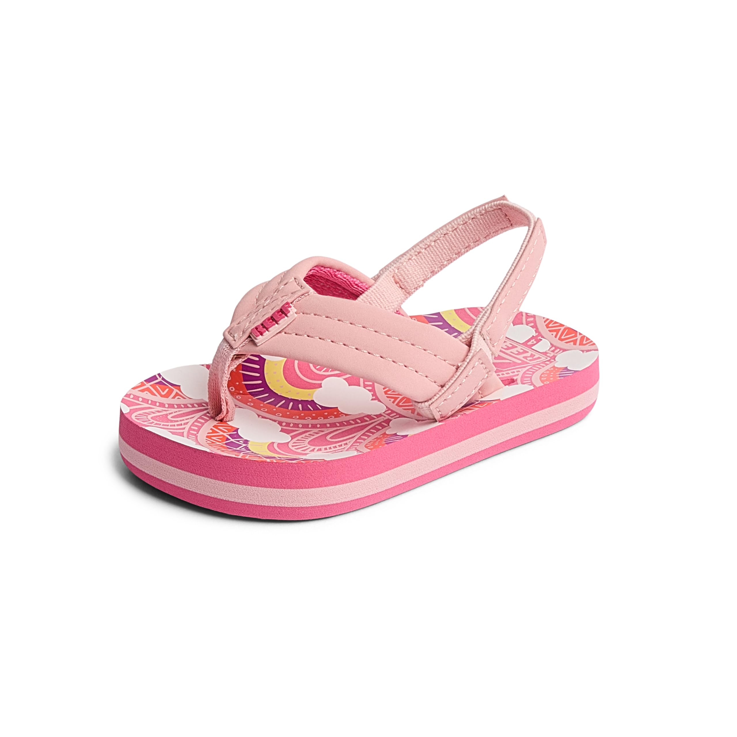 REEF Kids Girls Sandals, Little Ahi, Rainbows And
