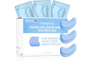 Onespring Under Eye Patches (30 Pairs) Hyaluronic Acid Eye Masks for Puffy Eyes, Dark Circles, Eye Bag, Wrinkles - Skin Care Gifts for Women, Under Eye Gel Patches