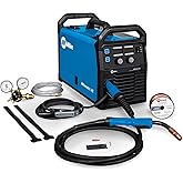 Millermatic&reg; 142 MIG Welder, 120V Portable Wire Feed, Auto-Set&trade; | 120 V MIG welder with Auto-Set&trade; and Segmented Display, welds up to 3/16 in; mild steel; auto repair and light fabrication