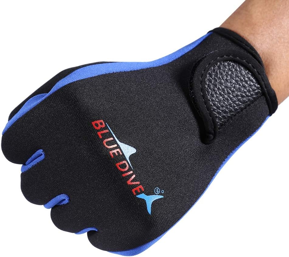 1Pair Water Sport Gloves 1.5mm Thick Neoprene Diving Gloves Scuba Diving Gloves Snorkeling Kayaking Surfing Watersport Gloves for Winter Swimming, Rafting, Canoeing : Sports & Outdoors