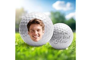 Custom Golf Balls with Photo, Personalized Golf Balls with Photo/Text/Logo, Customized Golf Ball Souvenirs, Gifts for Man, Go