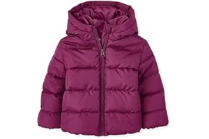 The Children's Place Baby and Toddler Girls' Medium Weight Wind-Resistant, Water-Resistant Puffer Jacket