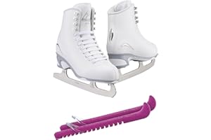 SKATE GURU Jackson Ultima Figure Ice Skates for Women and Girls Bundle with Bag and/or Guardog Skate Guards