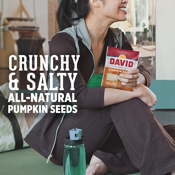 DAVID ALL NATURAL PUMPKIN SEEDS, 5 OZ.