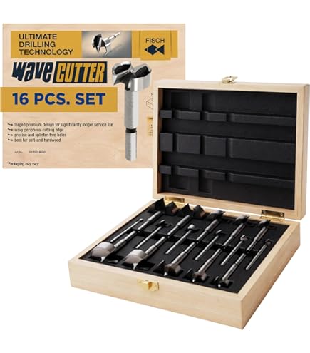 Fisch Black Shark Forged Steel Forstner Drill Bit for Woodworking