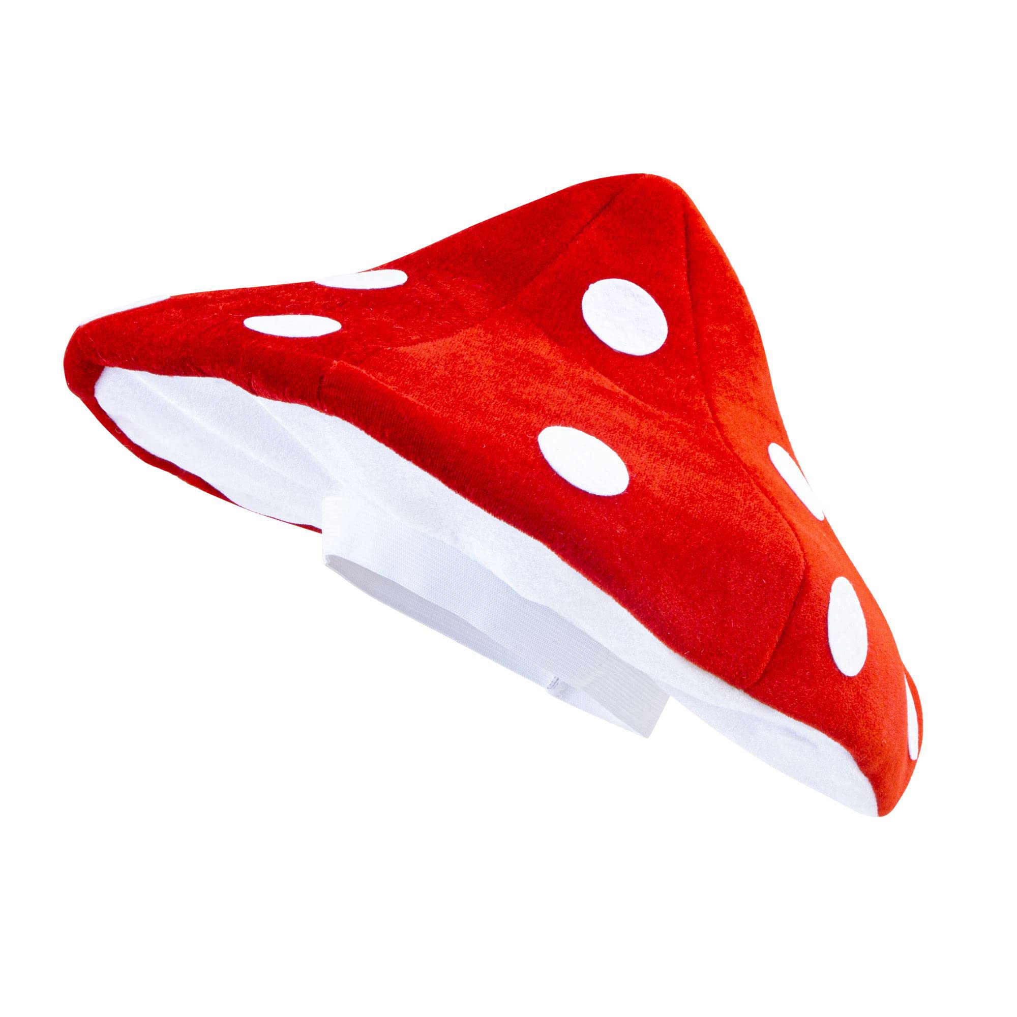 W WIDMANN MILANO Party Fashion - Mushroom Hat for Adult Unisex, Nature, Forest, Food, Amanita Muscaria, Carnival, Theme Parties