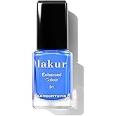 LONDONTOWN lakur Nail Polish - Chip-Resistant, Non-Toxic, Conditions & Hydrates Nails Glossy Shimmery Glittery Blue, .40 fl oz