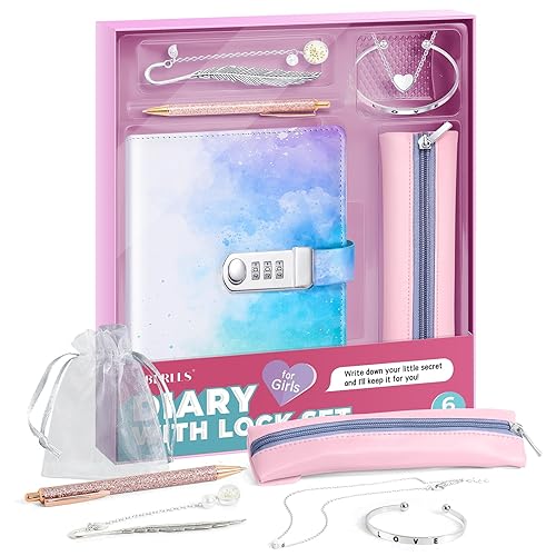 Girls Diary with Lock Kit, Gifts for Girls Age of 10 11 12 Year