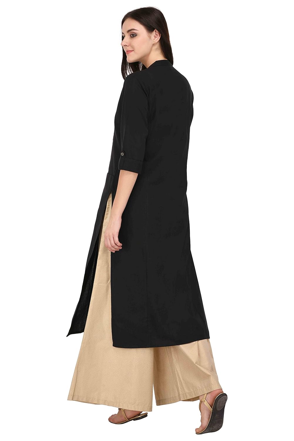 pistaa's women's cotton kurta(kwt2pow_off white_0)