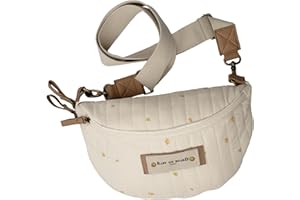 Baby On Board - Armelle Diaper Messenger Bag - Compact Crossbody Waist Pack with Adjustable Strap -Insulated Pocket, Zipper P