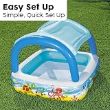 Bestway Inflatable Paddling Pool Kids Toddler with Shade Canopy 70 gal view 4