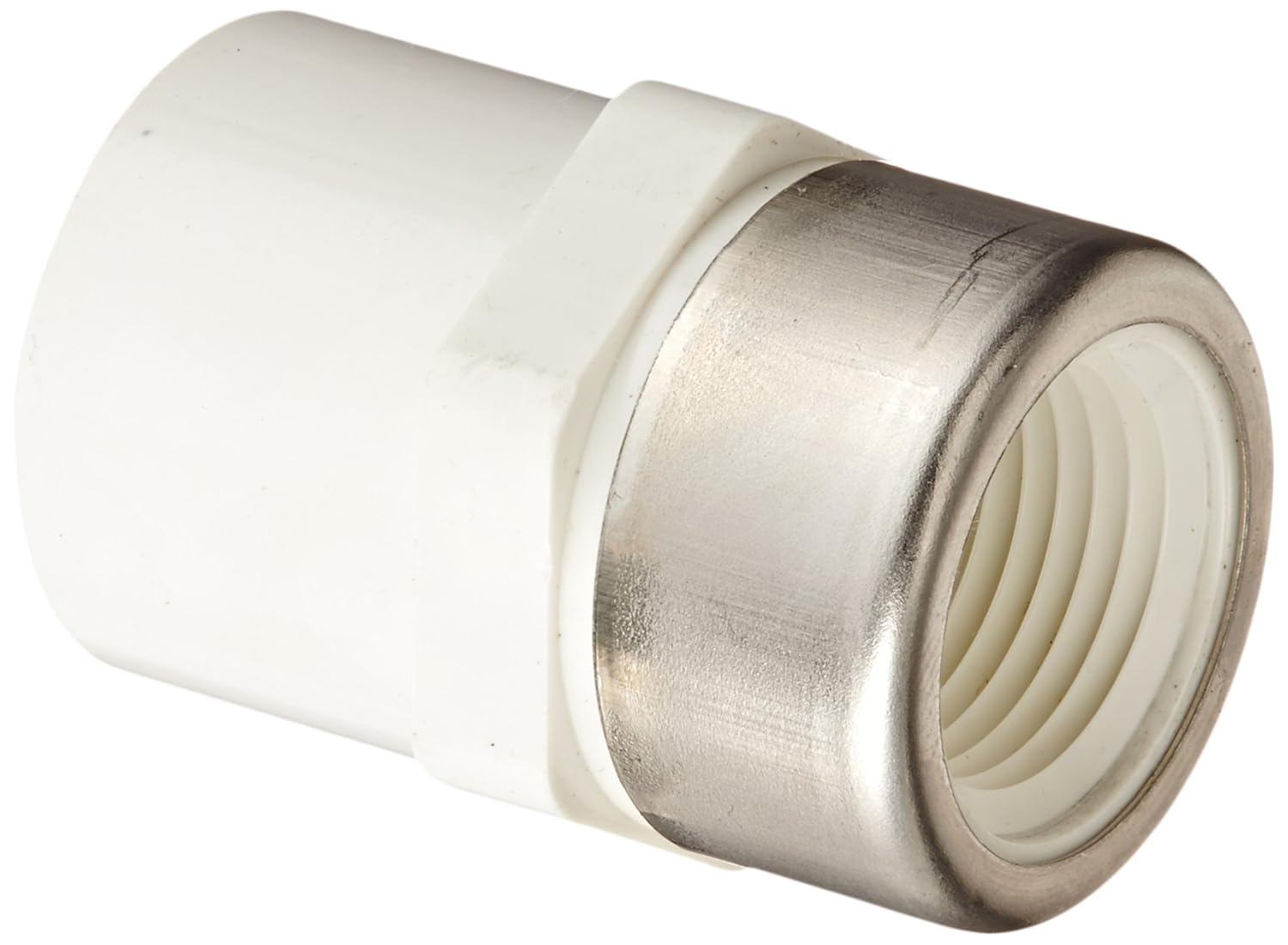 Spears 435G Series PVC Pipe Fitting Adapter Gray 1/2 Socket x 3/8 NPT