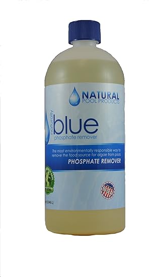 Naturally Blue Phosphate Remover 1 Quart Swimming Pool Clarifiers Garden Outdoor Amazon Com