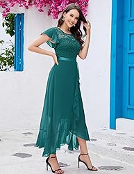 BeryLove Prom Dresses for Women Wedding Guest
