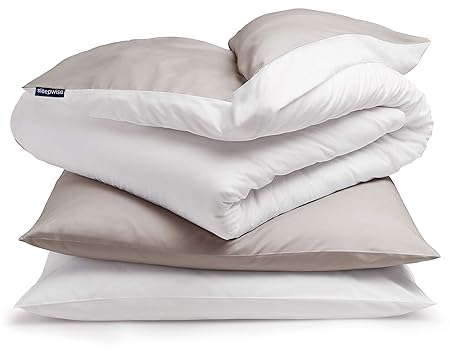 sleepwise „Soft Wonder” Bettwäsche | extra-kuschelig, atmungsaktiv, faltenfrei, hypoallergen | Ganzjahres Bettbezug-Set | 3te