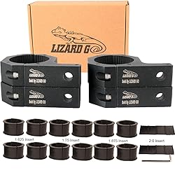 LIZARD GO Tube Clamps - Pack of 4,Horizontal Bar