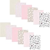 Hudson Baby Unisex Baby Flannel Burp Cloth 12pk, Dandelion Wish, One Size