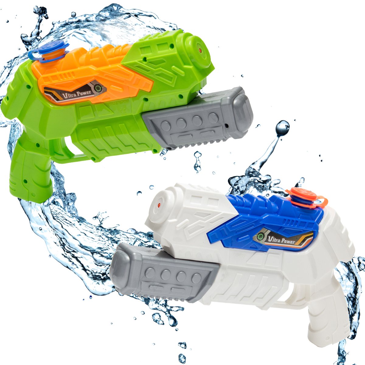 Biubee 2 Packs Water Guns for Kids and Adults Super Soaker Squirt