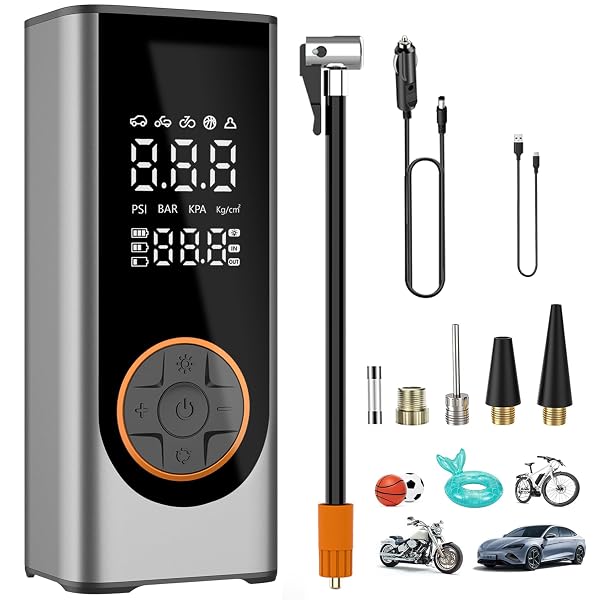 TIRE INFLATOR PORTABLE AIR COMPRESSOR 150PSI AIR PUMP...