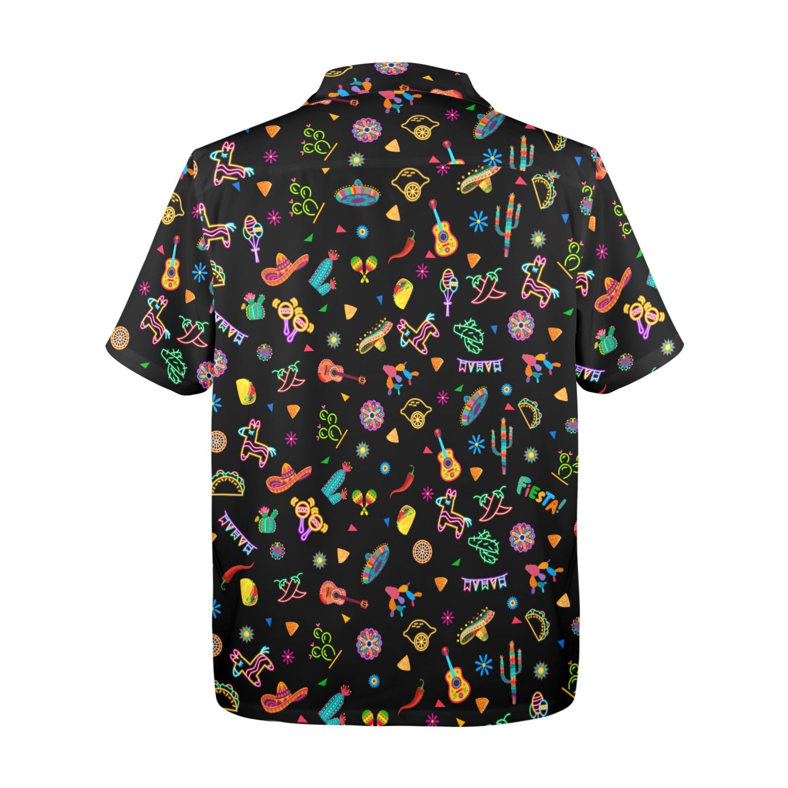 HUGLAZY Fiesta Shirt for Men Mexican Button Down