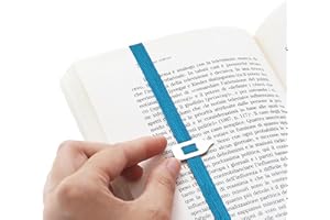 Lastword Bookmarks Elastic Bookmark Perfect for Any Book - Book Markers for Women - Bookmarks for Men - Bookmarks for Kids -Don't Lose Your Mark, Design Made in Italy Book Marks (Blue)