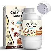 Calcium Lactate Powder 6oz/170g - Pure Food-Grade Calcium Lactate, Non-GMO Food Stabilizer for Baking, Cooking, Neutralize Ac