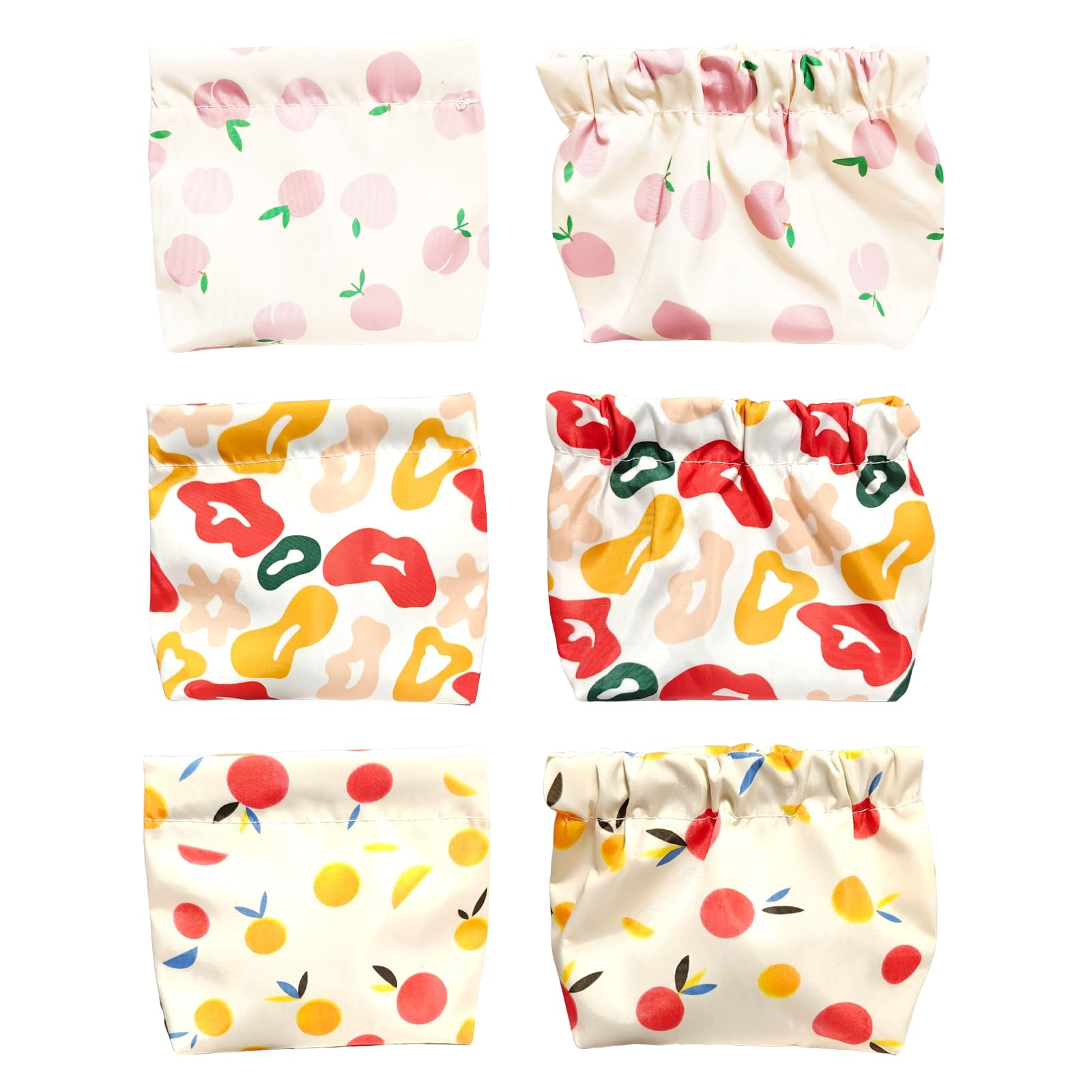Acpetdr Mini Cosmetic Bag Makeup Bag 6 Pack Small Makeup Travel Pouches for Women & Girls, Portable Makeup Organizer Bags