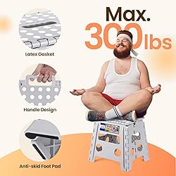 ACKO Folding Step Stool Foldable Stool 13 inch