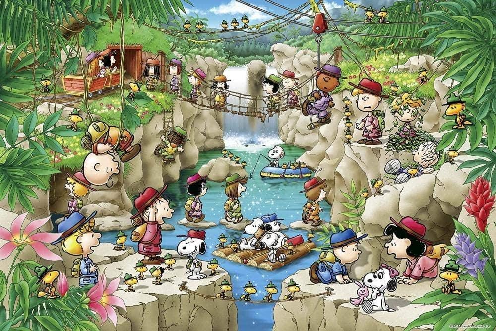 1000 Piece Jigsaw Puzzle Peanuts Snoopy‘s Forest Expedition -Adults 1000 Pieces Wooden-Jigsaw Puzzles Kids Toy