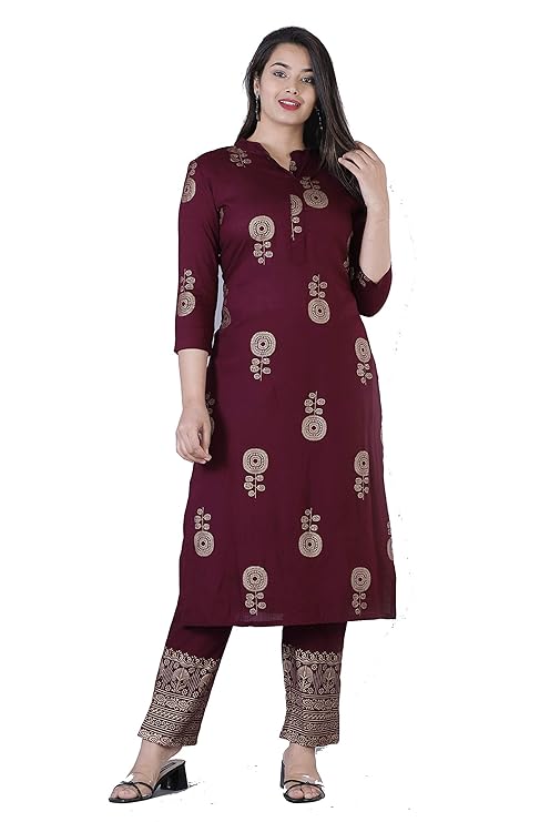 Women Printed Kurta with Palazzo Pants