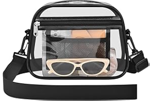 Busiuw Clear Bag for Stadium Events Mini Small Clear Purse for Stadium Events