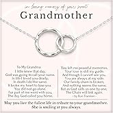 HOPE LOVE SHINE Sympathy Gift for Loss of Grandmother - Remembrance, Bereavement, Memorial Necklace, Jewelry 16+2"