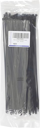 Gocableties Black Cable Ties 300mm x 3.6mm Pack of 100 Nylon Zip Ties view 8