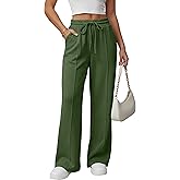 GRECERELLE Sweatpants Women Wide Leg High Waisted Baggy Pants Drawstring Workout Active Joggers Lounge Pants