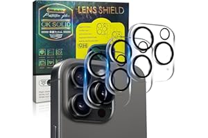 1 Pack Camera Lens Protector for iPhone 16 Pro Max, 3D Integrated Silk Screen Printing, 9H Glass, Unbreakable Protection Case