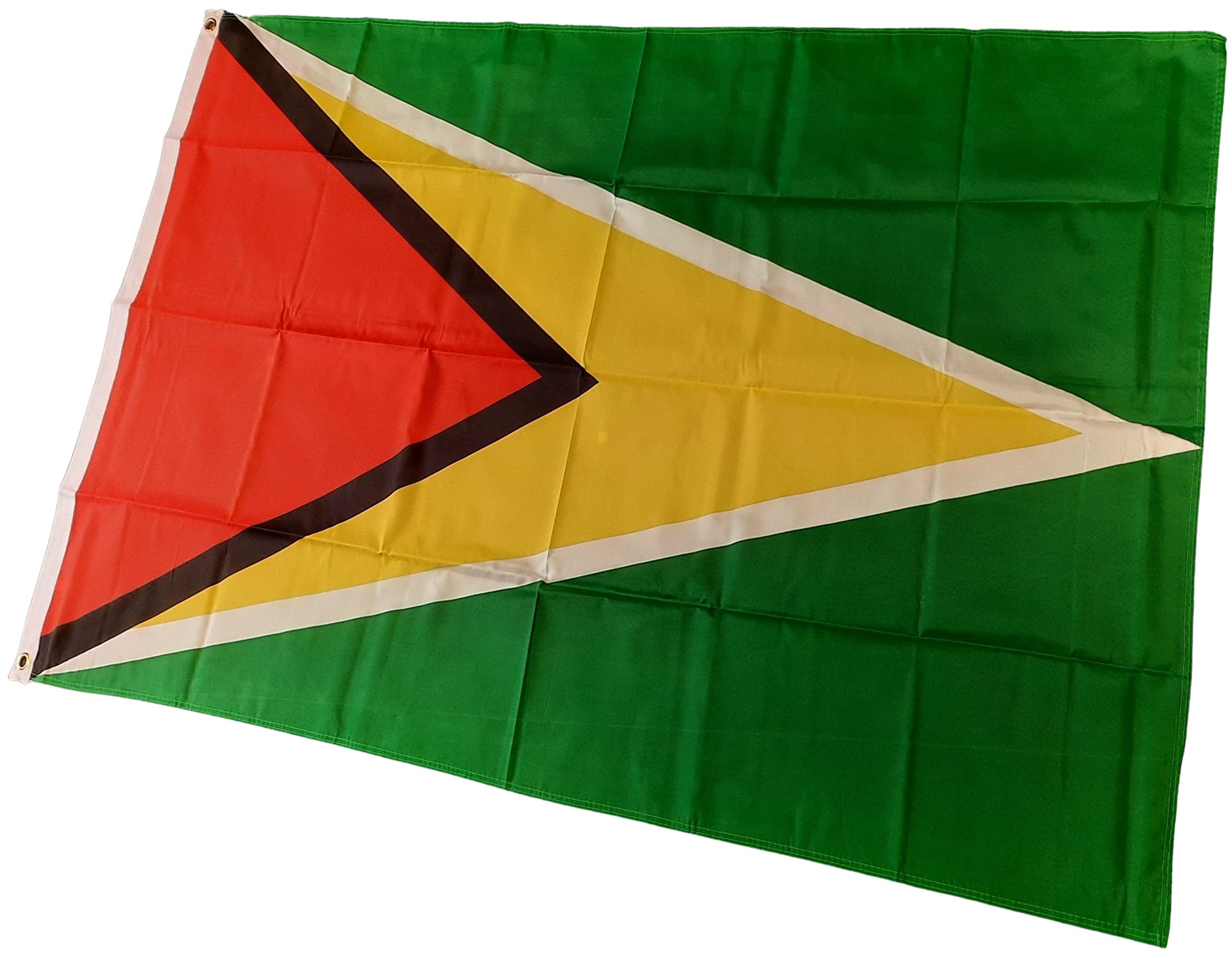 NWFlags Guyana Flag 3ft x 2ft 75d Premium Polyester Suitable For Flagpoles | Strong Polyester 3x2 foot material flag with Eyelets