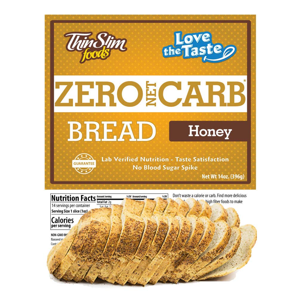 ThinSlim Foods 45 Calorie, 1g Net Carb, LoveTheTaste Low Carb Bread