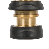 Gilmour Female Hose Quick Connector with Auto Shut Off, Brass Garden Hose Quick Connect Fitting for Hoses, Nozzles, and Sprinklers