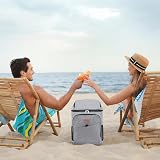 Lifewit 26L Insulated Cooler Backpack 34-Can Leakproof Picnic Gray view 7