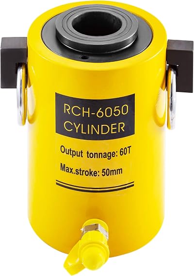 VEVOR 60T Hydraulic Cylinder Jack 2 Inch Hollow Ram Ram Cylinder Single Acting