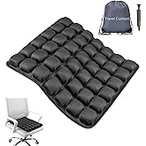 Travel Cushion Airplane Seat,Portable Inflatable Seat Cushion for Long Flights, Car Seat, Office Chairs, and Wheelchair (42 Air Bag with Air Pump and Storage Bag)